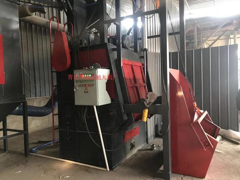 發(fā)貨聊城臨清自動上料3210拋丸除銹機調(diào)試完畢